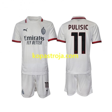 Billiga Fotbollströjor AC Milan Pulisic 11 Barn Borta tröja 2024/25 Kortärmad